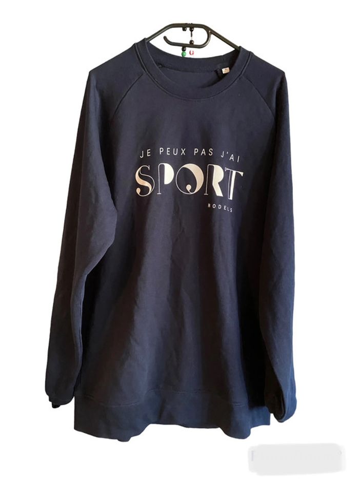 Sweat #je ne peux pas j’ai sport taille XXL#