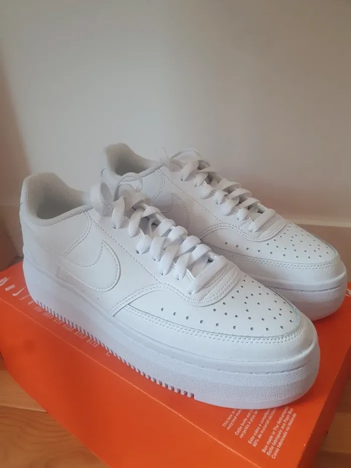 Nike Plateforme Court Vision Alta "full white"(42) - photo numéro 3