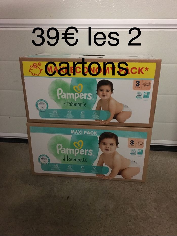 192 couches Pampers harmonie taille 3
