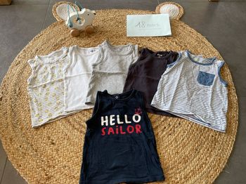 Lot tee shirt 18 mois