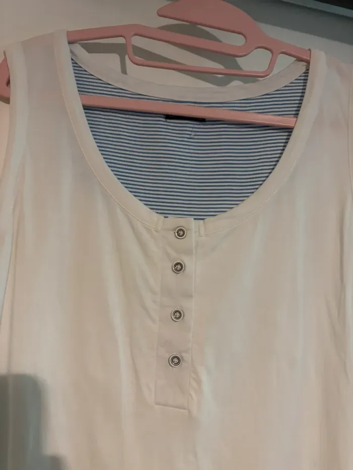 Robe débardeur blanche Grand Voile, taille 44 - photo numéro 3