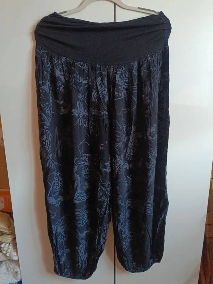 Pantalon Aladin noir et gris