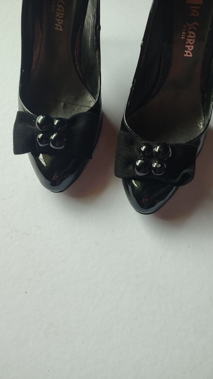 Escarpins noirs vernis T38 - photo numéro 6