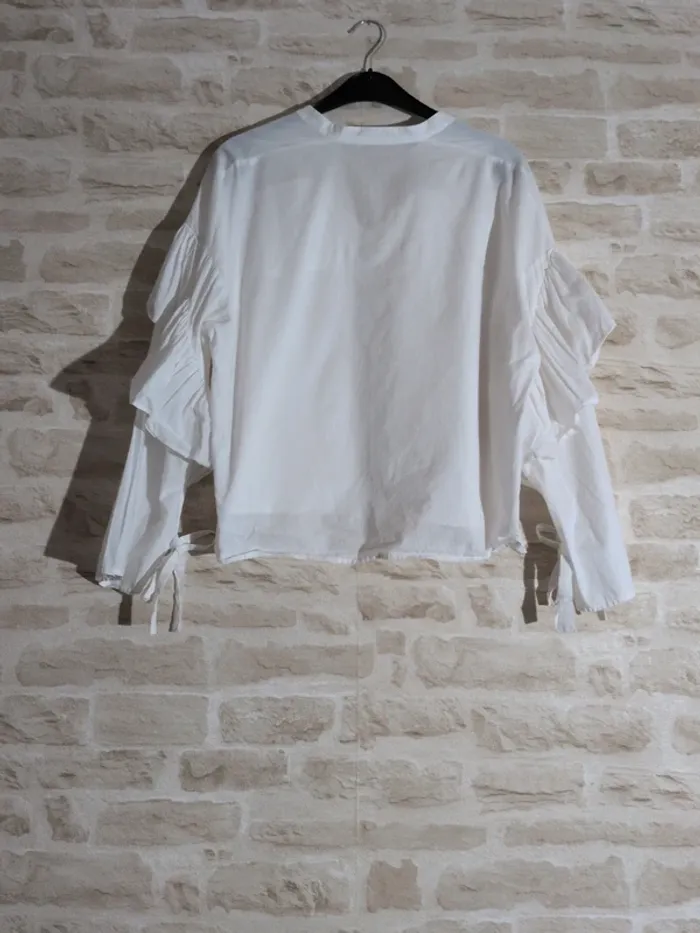 Chemisier blanc MAJE – Taille 3 (L) Très bon état - photo numéro 4