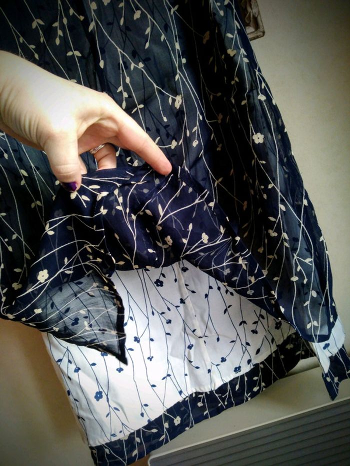 💙Robe chic fille bleue marine voilage 138 - photo numéro 4