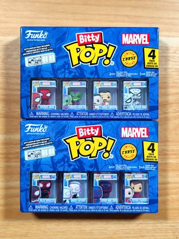 Lot De 2 Boîtes Funko Bitty Pop! Marvel - 8 Figurines (Dont 2 Chase)