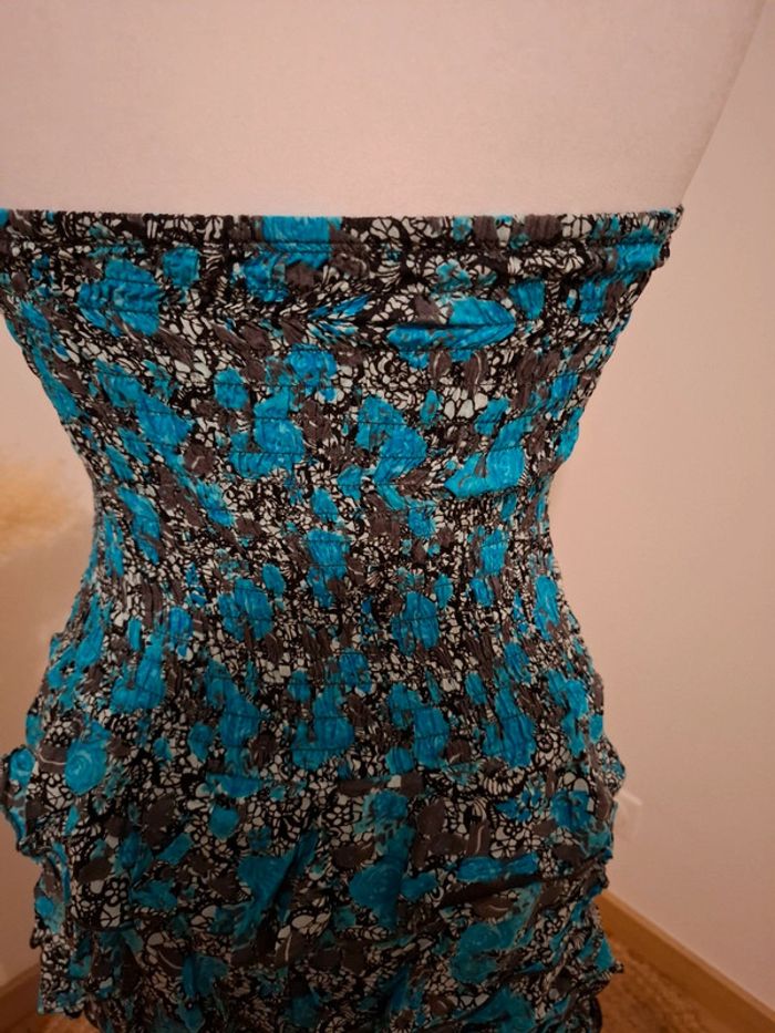 Mini robe bustier à motifs Blind Date taille XS 34 - photo numéro 6
