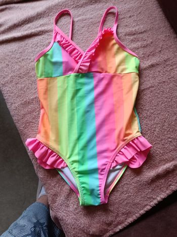 Maillot de bain 1 pièce multicolore 8 ans hello summer
