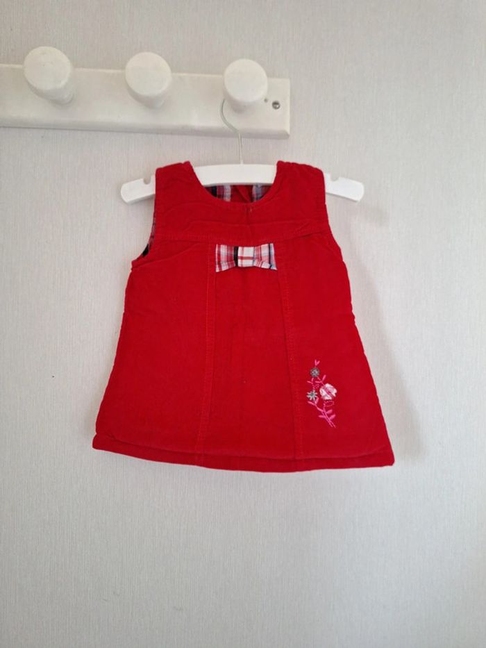 Robe Marese 3 mois rouge avec doublure