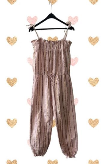 Combinaison pantalon avec bandes en lurex 10 ans - Emile et Ida