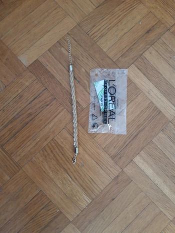 Bracelet réglable doré l'oreal