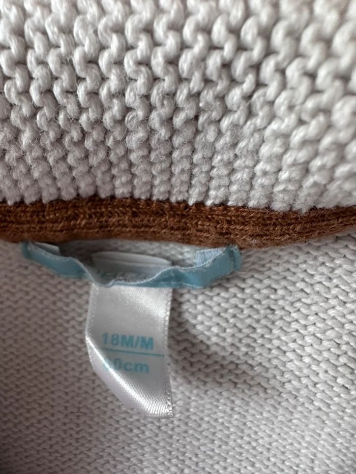 Gillet mailles blanc - photo numéro 4