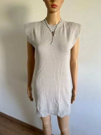 Robe pull beige sans manches Morgan taille S TBE