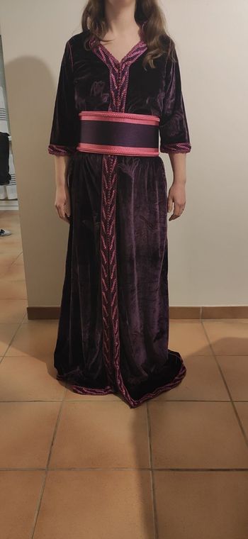 Caftan velours fushia 38-40