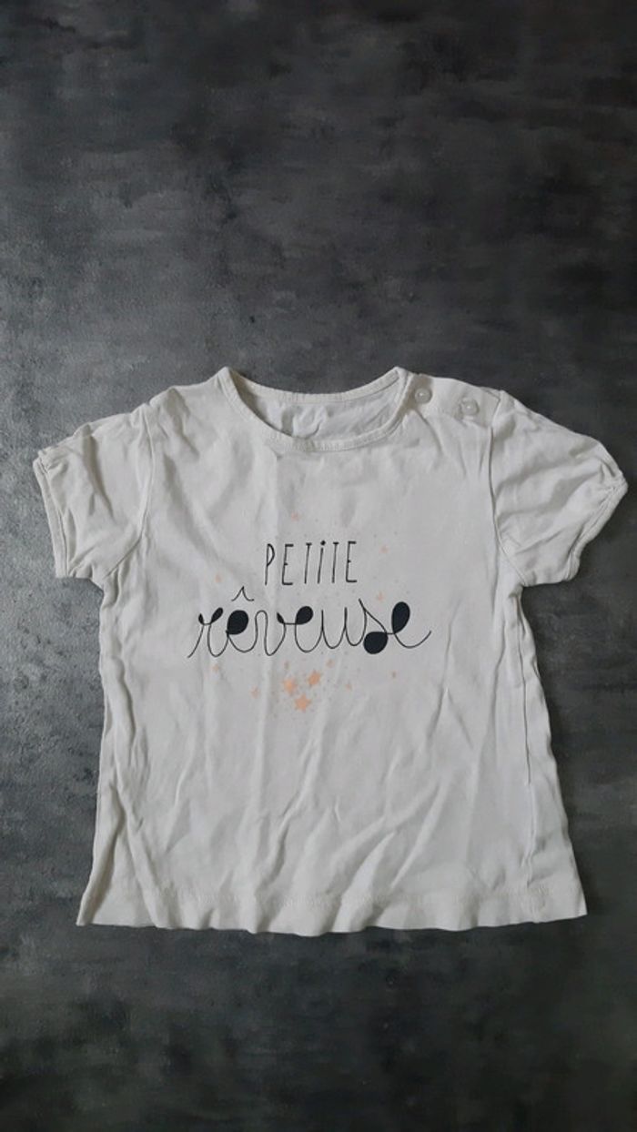 T-shirt manche longue fille 100% coton