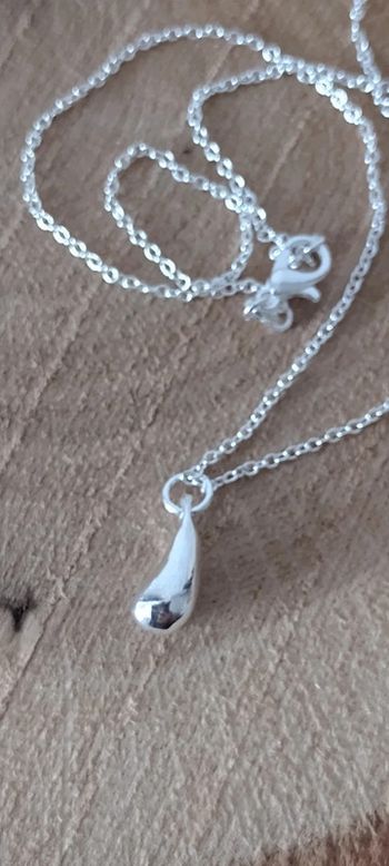 Collier goutte argent 925