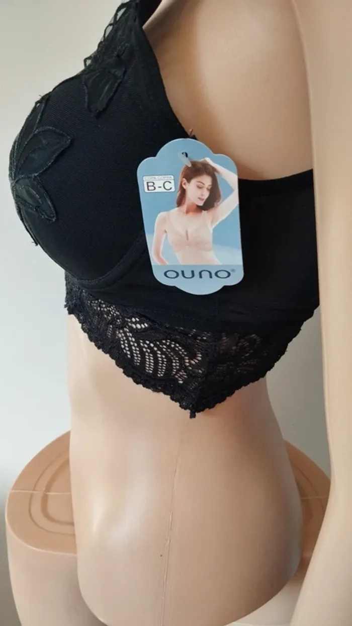 Soutien gorge noir taille l/xl bonnet b/c femme - photo numéro 5