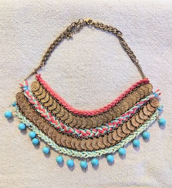 Collier plastron bohème/ ethnique 