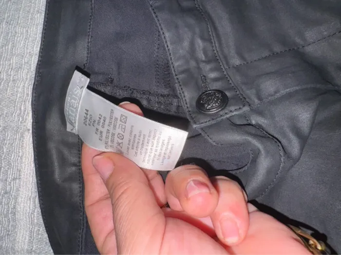 Pantalon huilé noir marque Tanaïs taille 42 - photo numéro 5