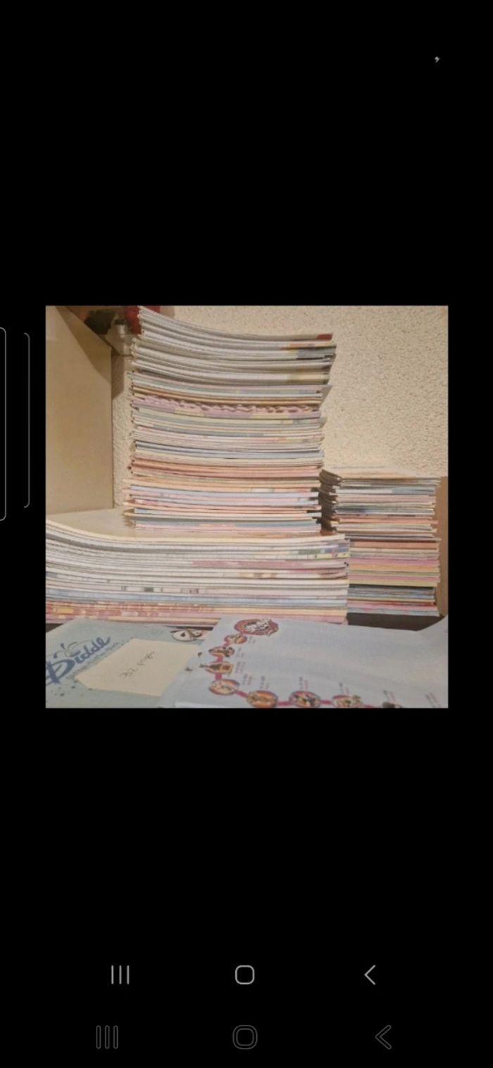 Lot feuilles diddl
