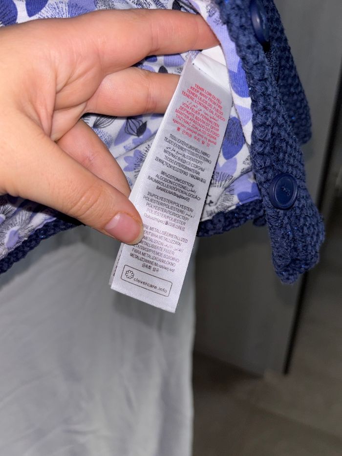 Veste laine bleu marine, Du pareil au même, 2 ans - photo numéro 4