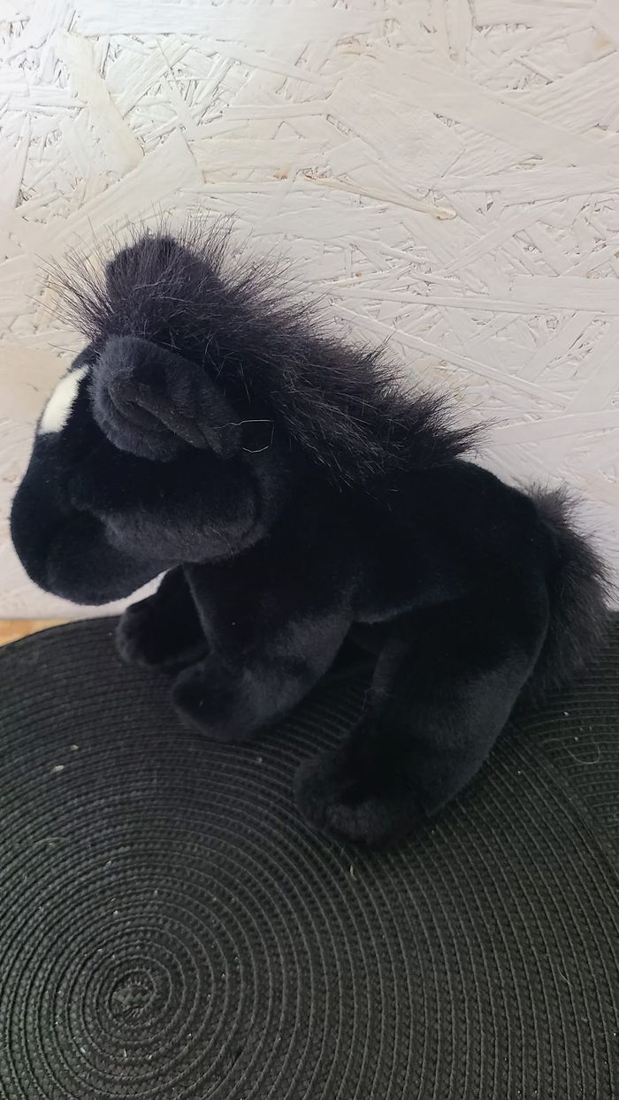 Peluche Aurora Mini Flopsie Cheval Étalon Noir - photo numéro 3