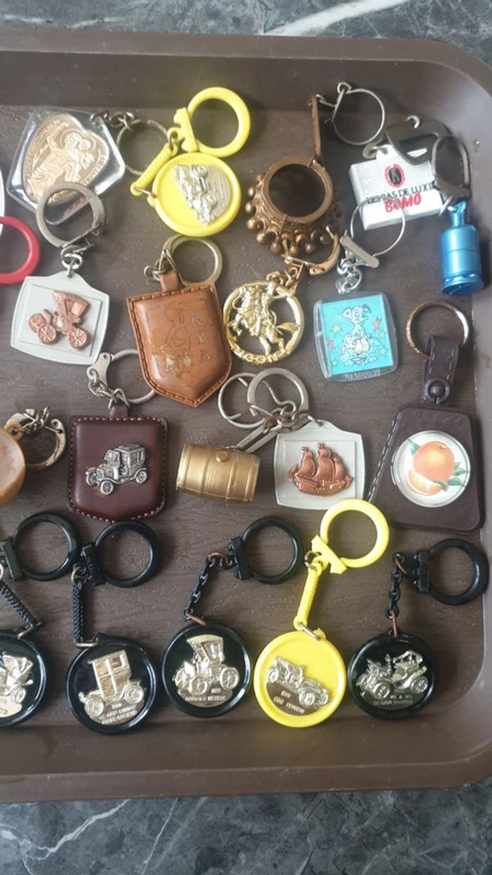 lot de portes clés vintage - photo numéro 3