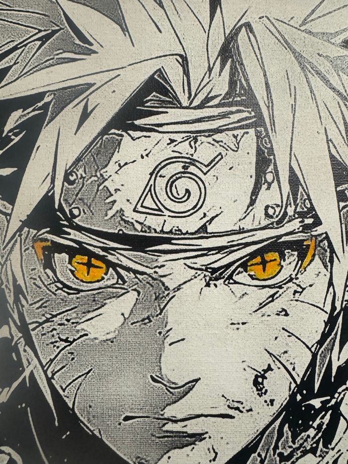 Tableau Naruto mode ermite – Regard de Sennin – en toile 30x40cm - photo numéro 2