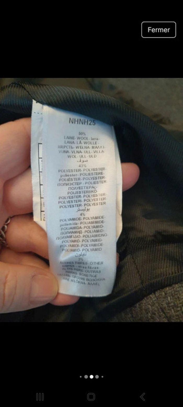 Jolie Manteau gris anthracite Naf Naf taille 36 - photo numéro 13