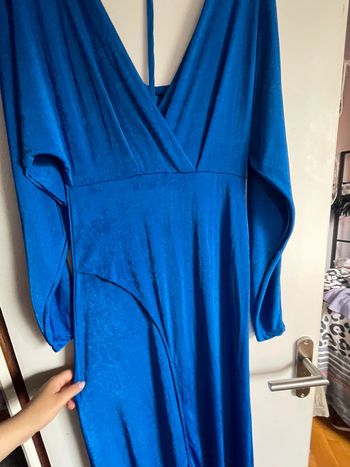 Robe bleu fluide longue N’a kd