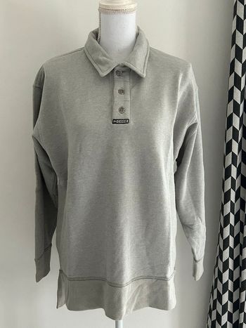 Polo Manches Longues Gris B Code - Fabriqué en Italie - Taille 42