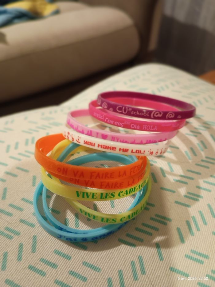 Lot 12 bracelets messages - photo numéro 5