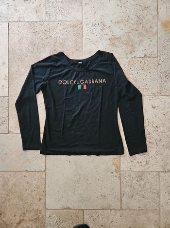 T-shirt manches longues noir femme T M