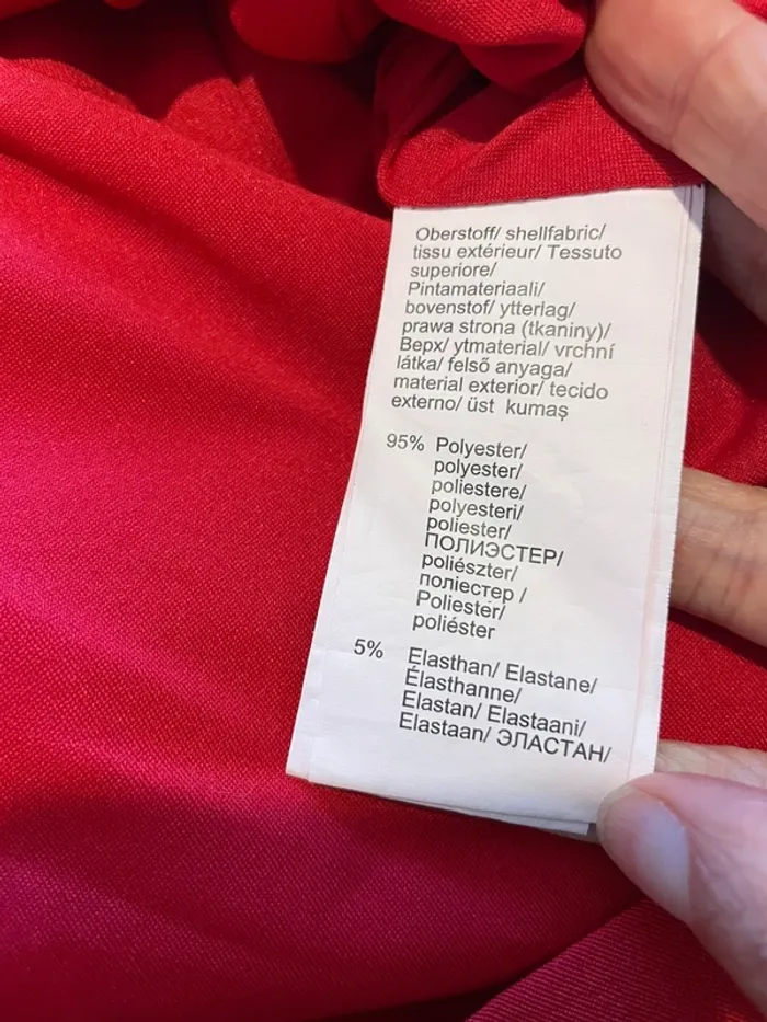 Robe fourreau rouge BPC effet portefeuille - Taille 38 - photo numéro 10