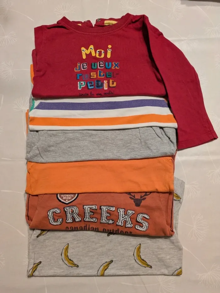 Lot de 6 t-shirts ML 2/3ans - photo numéro 16