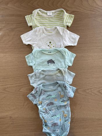 Lot de 5 bodies manches courtes