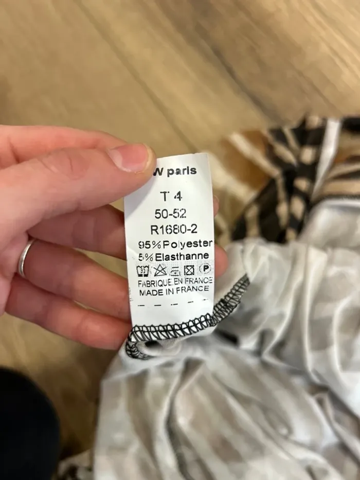 Robe longue femme noir et beige taille 50 taille 52 robe automne robe été femme - photo numéro 8