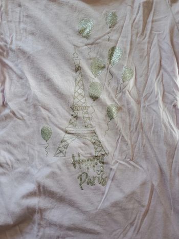 Tee shirt rose Happy Paris