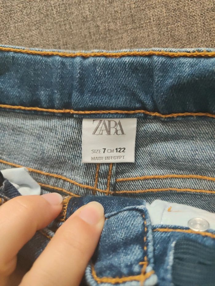 Short en jeans bleu Zara - photo numéro 2