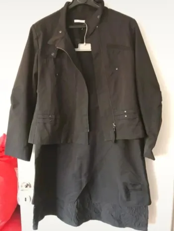 Ensemble Patrice Breal veste + jupe noir taille 44