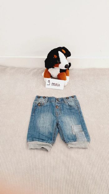 Short en jeans bébé garçon 9 mois