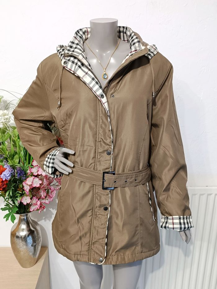 Manteau marron grande taille