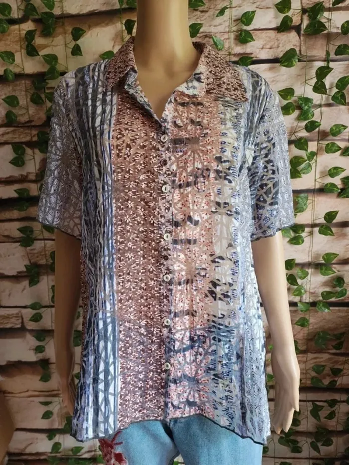 🌸Blouse/Chemisette Christine Laure Taille 44/46🌸 - photo numéro 2