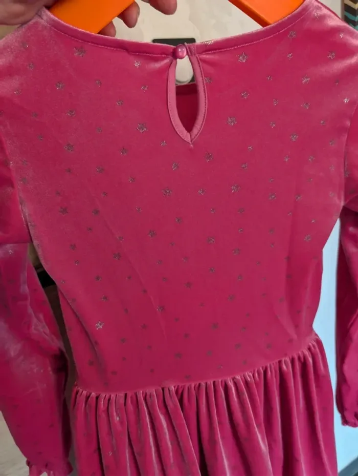 Robe fushia effet velours neuve 11ans - photo numéro 6