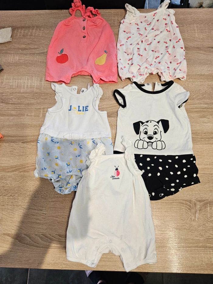 Lot combi short bébé 3 mois