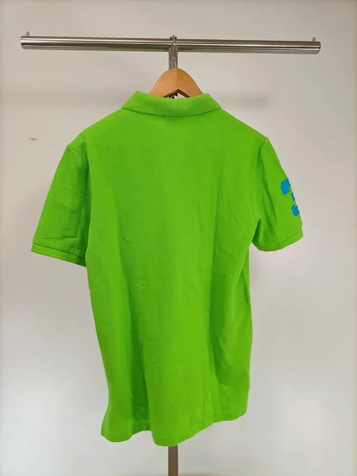 Polo Ralph Lauren - Vert Flash - Ecusson bleu - taille XL - 100% coton - photo numéro 9