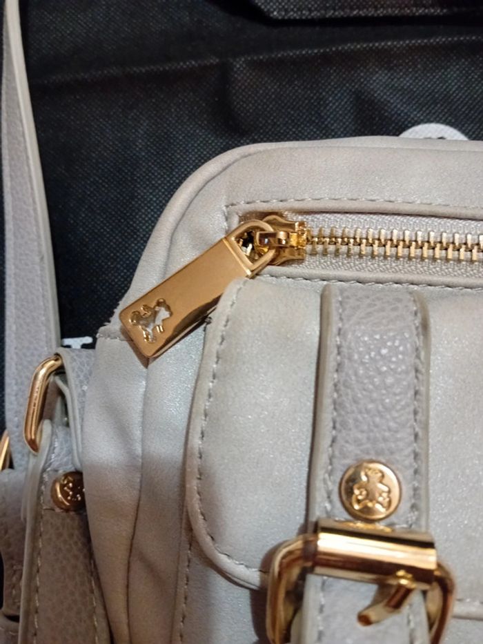 Sac Bandouillère Lulu Castagnette Gris Clair - photo numéro 5