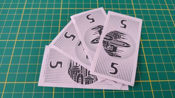 Lot x4 billets de 5 pièce détachée jeu de société Monopoly Star Wars épisode 1 #A81