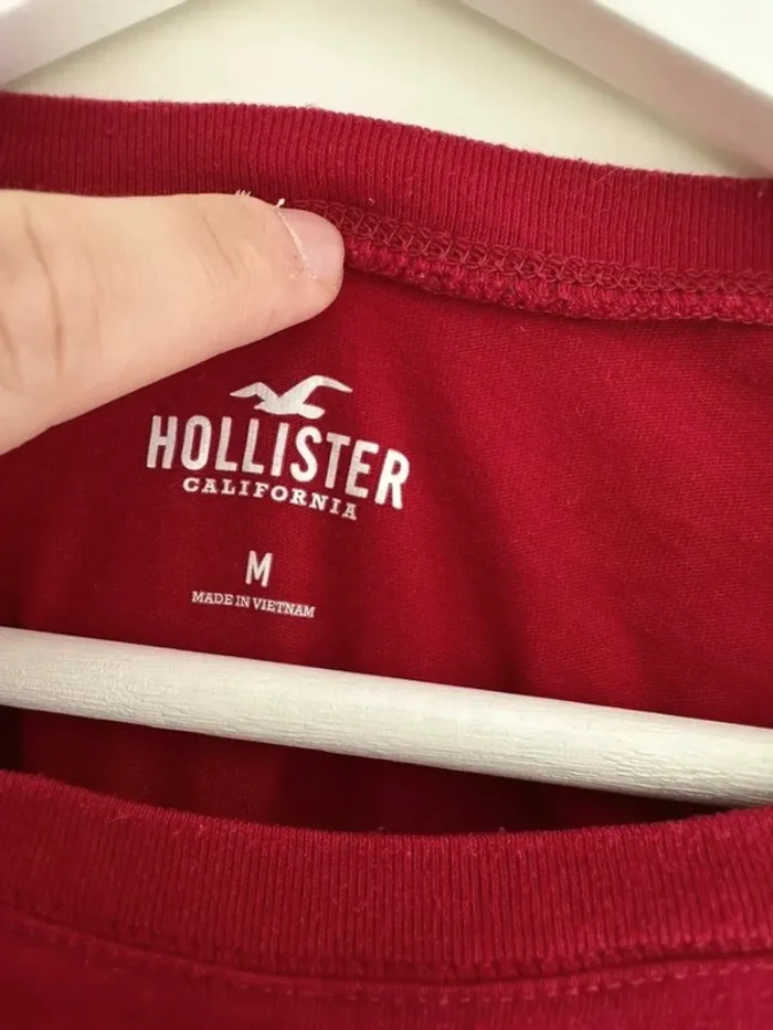 T-shirt Hollister manches longues pour homme taille M - photo numéro 3