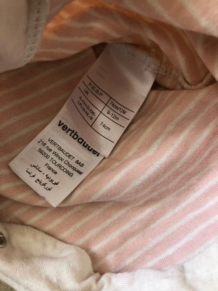 Combinaison fille 9 mois Vertbaudet - photo numéro 4